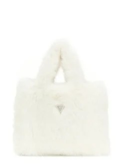 Guess Laukut Ja Kassit*laukku Rita Furry Bag G012 Cream White