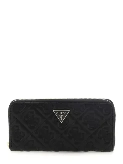 Guess Lompakot*lompakko Bla Adelasia Slg Large Zip Around Bla Black
