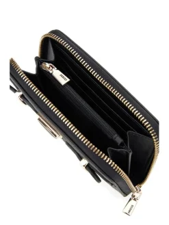Guess Lompakot*lompakko Bla Eco Ali Slg Medium Zip Around Bla Black