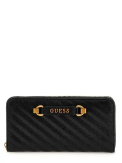 Guess Lompakot*lompakko Bla Sela Slg Large Zip Around Bla Black