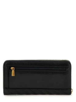 Guess Lompakot*lompakko Bla Sela Slg Large Zip Around Bla Black