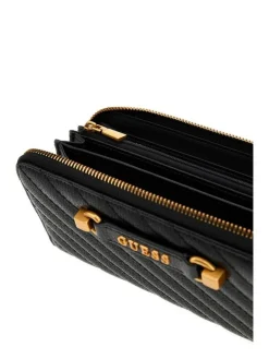Guess Lompakot*lompakko Bla Sela Slg Large Zip Around Bla Black