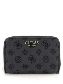 Guess Lompakot*lompakko Chg Laurel Slg Medium Zip Around Chg Charcoal logo