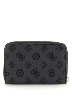 Guess Lompakot*lompakko Chg Laurel Slg Medium Zip Around Chg Charcoal logo