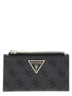 Guess Lompakot*lompakko Clo Laurel Slg Dbl Zip Coin Purse Clo Coal logo