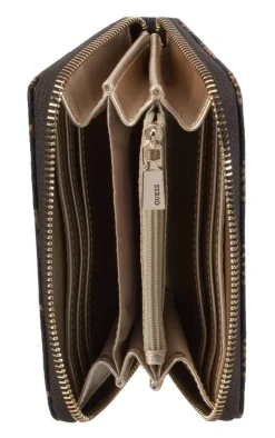 Guess Lompakot*lompakko Mlo Laurel Slg Medium Zip Around Mlo Mocha logo