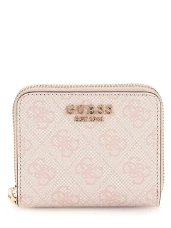 Guess Lompakot*lompakko Rwg Katya Slg Small Zip Around Rwg Rose Water logo