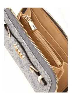 Guess Lompakot*lompakko Slg Katya Slg Medium Zip Around Slg Slate logo