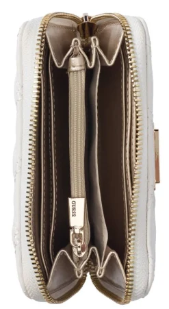 Guess Lompakot*lompakko Whi Giully Slg Medium Zip Around Whi White