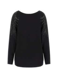 Guess Neulepuserot*neule Loretta bat sleeve JBLK Musta