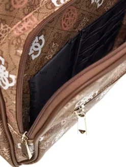 Guess Reput*reppu Lou Eliette Logo Backpack Lou Latte Logo Multi