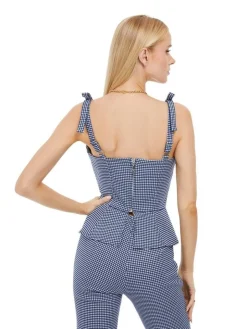 Guess Topit*toppi Vichy I71U Sini/valk ruutu