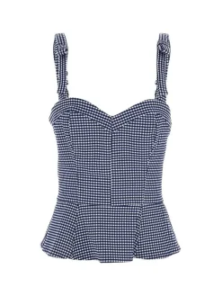 Guess Topit*toppi Vichy I71U Sini/valk ruutu