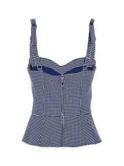 Guess Topit*toppi Vichy I71U Sini/valk ruutu