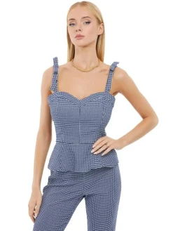 Guess Topit*toppi Vichy I71U Sini/valk ruutu