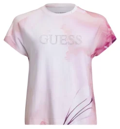 Guess Trikoopaidat Ja Colleget*t-paita Logo Kimono F0D9 Rosa