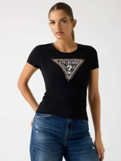 Guess Trikoopaidat Ja Colleget*t-paita Python JBLK Musta