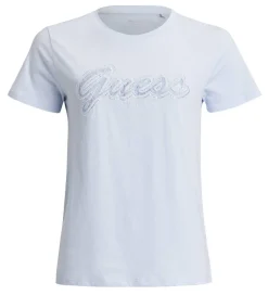 Guess Trikoopaidat Ja Colleget*t-paita Script lace logo G7S1 Vaaleansininen