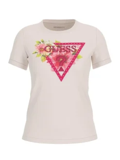 Guess Trikoopaidat Ja Colleget*t-paita Triangle beads G012 Luonnonvalkoinen