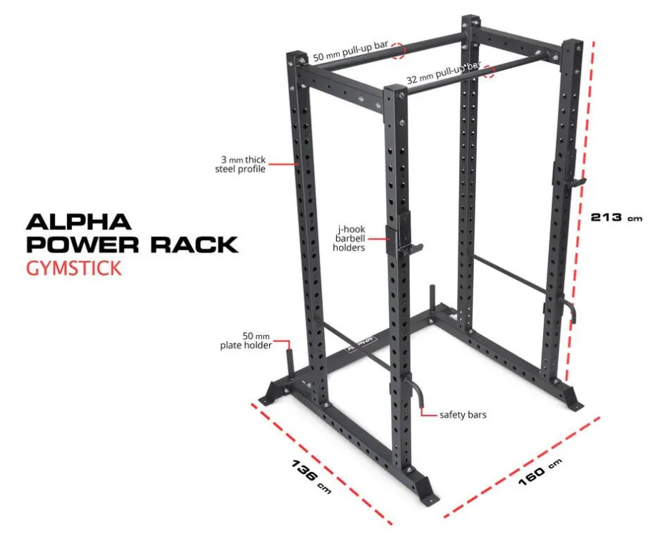 Gymstick Kuntoilulaitteet*Alpha Power Rack
