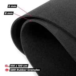 Gymstick Fitnessvälineet*palamatto Pro Rubber 100 x 100 x 0,6 cm