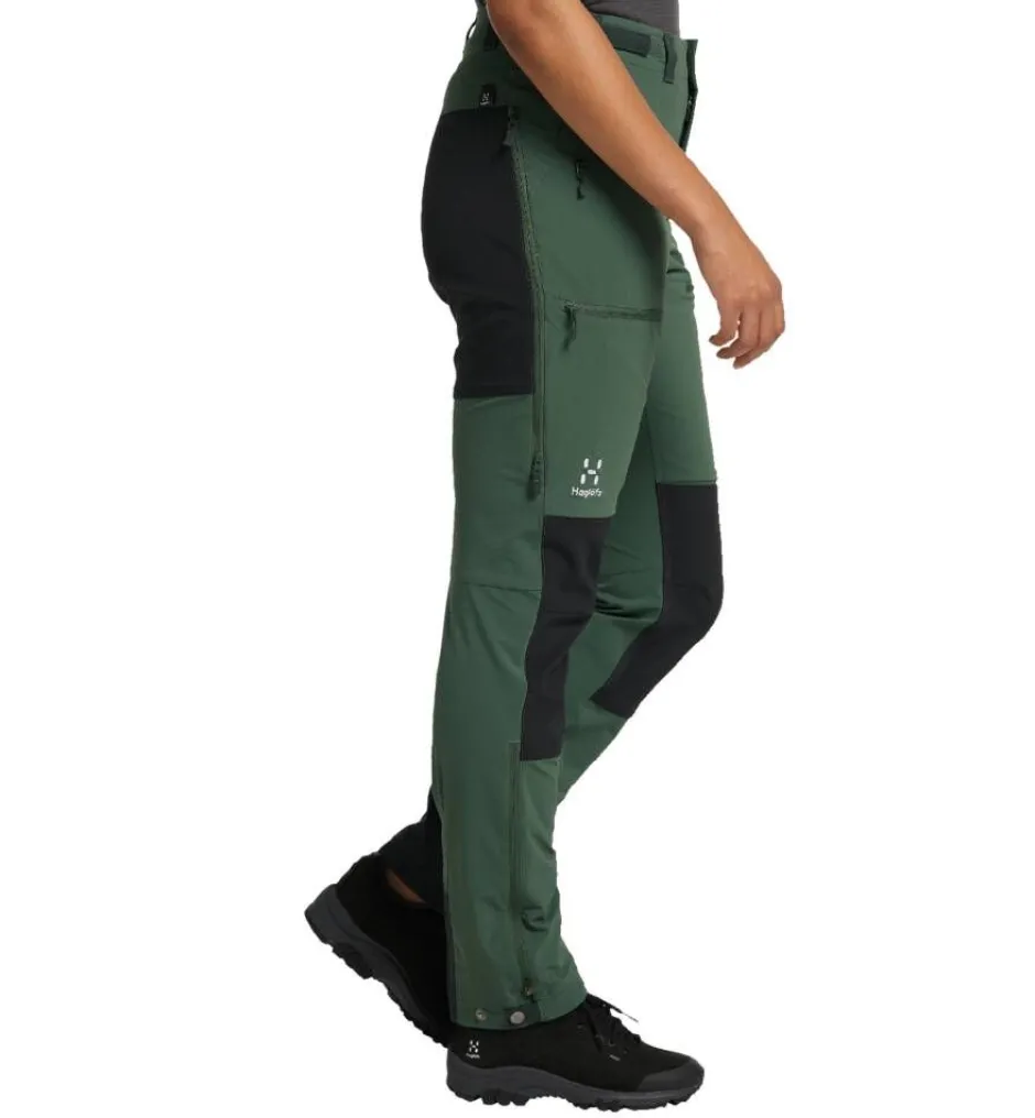 Haglu00f6fs Vaellus- Ja Metsästysvaatteet|Ulkoilu*Haglöfs housut Rugged Standard Pant Women 4HT Fjell Green/True Black
