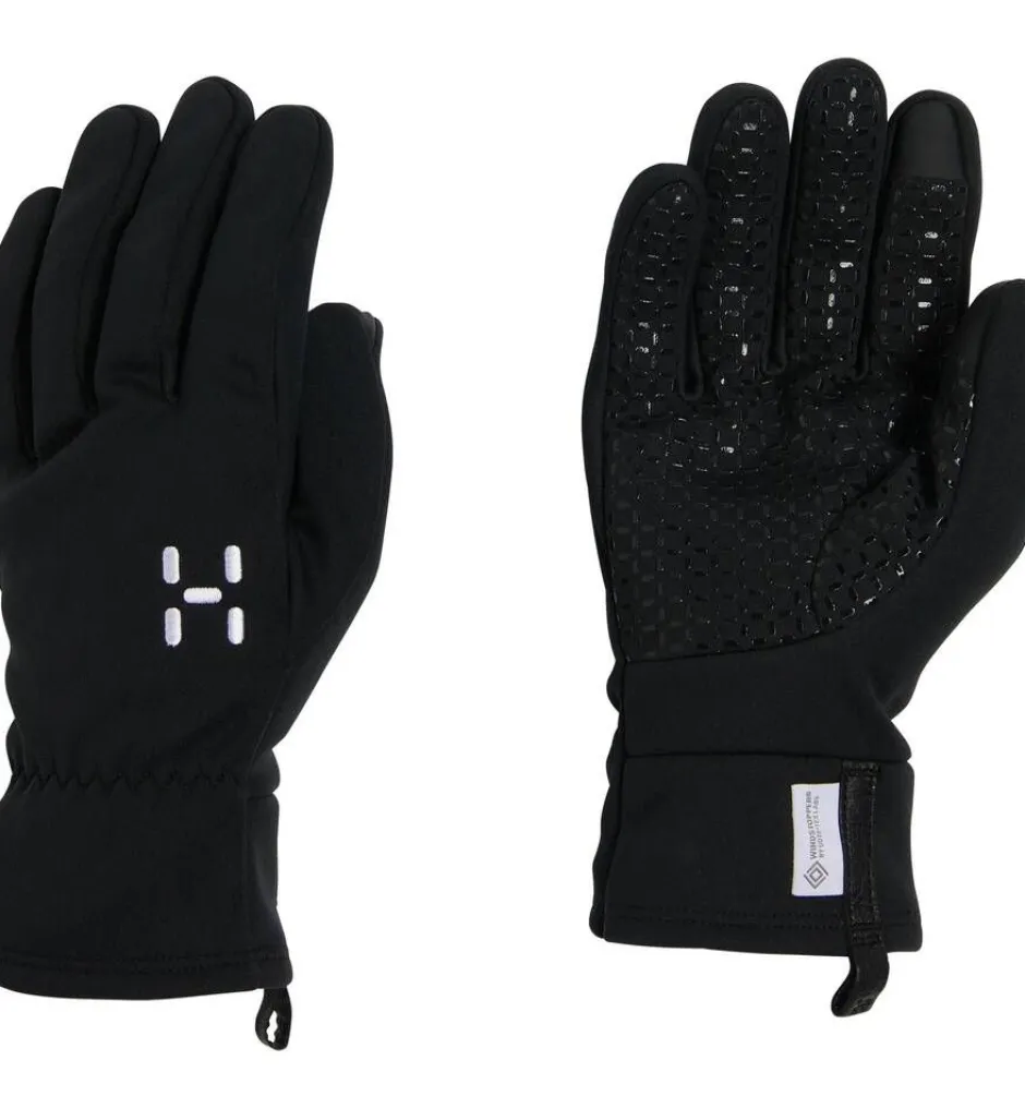 Haglu00f6fs Asusteet|Asusteet*Haglöfs käsineet Bow Windstopper 2C5 TRUE BLACK