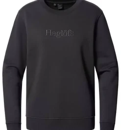 Haglu00f6fs Fleecet, Colleget Ja Hupparit*Haglöfs paita Crewneck W 2C5 TRUE BLACK