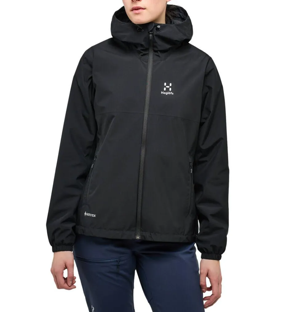 Haglu00f6fs Takit*Haglöfs takki Kaise GTX Jacket W 2C5 TRUE BLACK