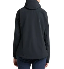 Haglu00f6fs Fleecet, Colleget Ja Hupparit*Haglöfs takki Move Softshell Hood Women 2C5 TRUE BLACK