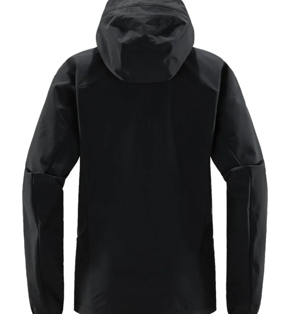 Haglu00f6fs Fleecet, Colleget Ja Hupparit*Haglöfs takki Move Softshell Hood Women 2C5 TRUE BLACK