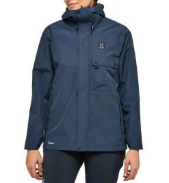Haglu00f6fs Takit*Haglöfs takki Porfyr Proof Jacket Women 3N5 Tarn Blue