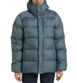 Haglu00f6fs Takit|Talvitakit*Haglöfs takki Puffy Mimic II Hood W 216 Steel Blue