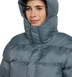 Haglu00f6fs Takit|Talvitakit*Haglöfs takki Puffy Mimic II Hood W 216 Steel Blue