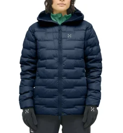 Haglu00f6fs Takit|Talvitakit*Haglöfs takki ROC Flash Down Hood W 3N5 Tarn Blue
