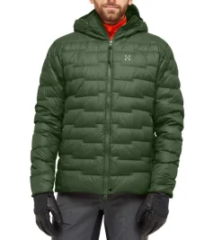 Haglu00f6fs Takit|Talvitakit*Haglöfs takki ROC Flash Down Hood 4Q9 Seaweed Green
