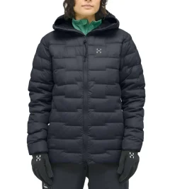 Haglu00f6fs Takit|Talvitakit*Haglöfs takki ROC Flash Down Hood W 2C5 TRUE BLACK