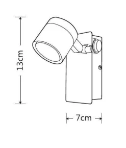 Heat Kosteantilanvalaisimet*LED-kylpyhuonevalaisin Mirror 1-osainen