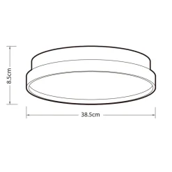 Heat Sisustusvalaisimet*plafondi Discus Easy Mount 38 cm musta