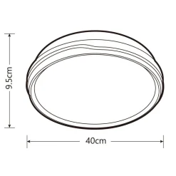 Heat Sisustusvalaisimet*plafondi Nubes Easy Mount 40 cm valkoinen kuvio