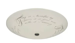Heat Sisustusvalaisimet*Text kattoplafondi 42 cm tekstikuvio