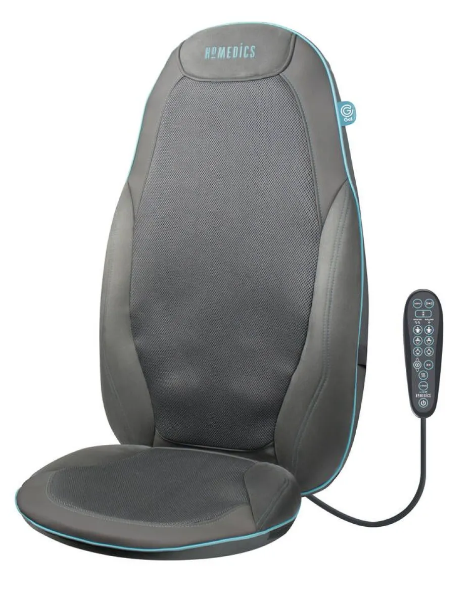 HoMedics Kauneus Ja Terveys*shiatsu hierontaistuin geeli harmaa SGM-1300H-EUX