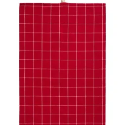 IB Laursen Keittiötekstiilit*keittiöpyyhe Silja 50x70 cm punainen ruutukuvio