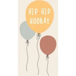 IB Laursen Kertakäyttö*lautasliina Hip Hip Hooray 16 kpl/pkt