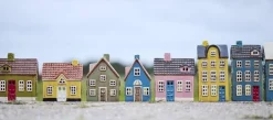 IB Laursen Lyhdyt Ja Kynttilänjalat*talolyhty My Home Town sininen ovi
