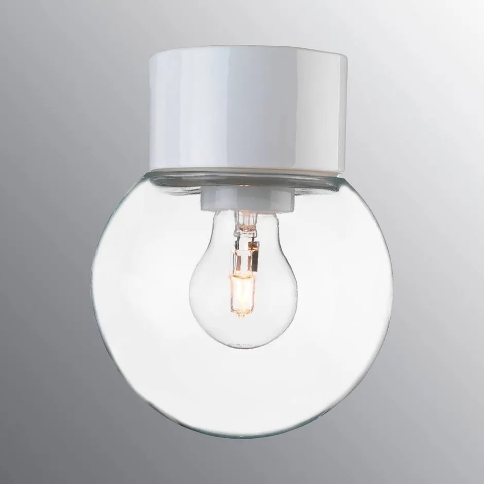 Ifu00f6 Electric Ulkovalaisimet*Ifö Electric Classic Glob Ø150mm, valkoinen, suora posliinikanta