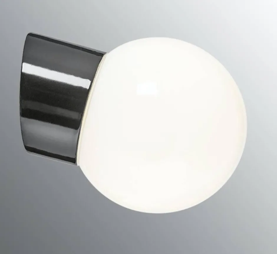 Ifu00f6 Electric Ulkovalaisimet*Ifö Electric Classic Glob Ø150mm, musta, vino posliinikanta