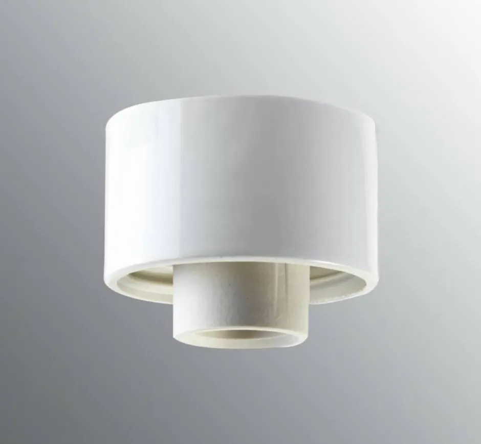 Ifu00f6 Electric Lamput Ja Valaisintarvikkeet*Ifö Electric posliinikanta suora, valkoinen, kierre 84,5 mm