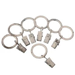 Ihanin Verhot Ja Verhotarvikkeet*verhorenkaat nipistimellä 25/32 mm valkokulta