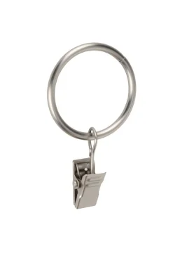 Ihanin Verhot Ja Verhotarvikkeet*verhorenkaat nipistimellä 25/32 mm teräs